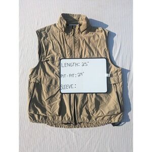 Mens Utility Vest Full Zip Multi Pocket‎ Outdoor Casual Sleeveless Jacket